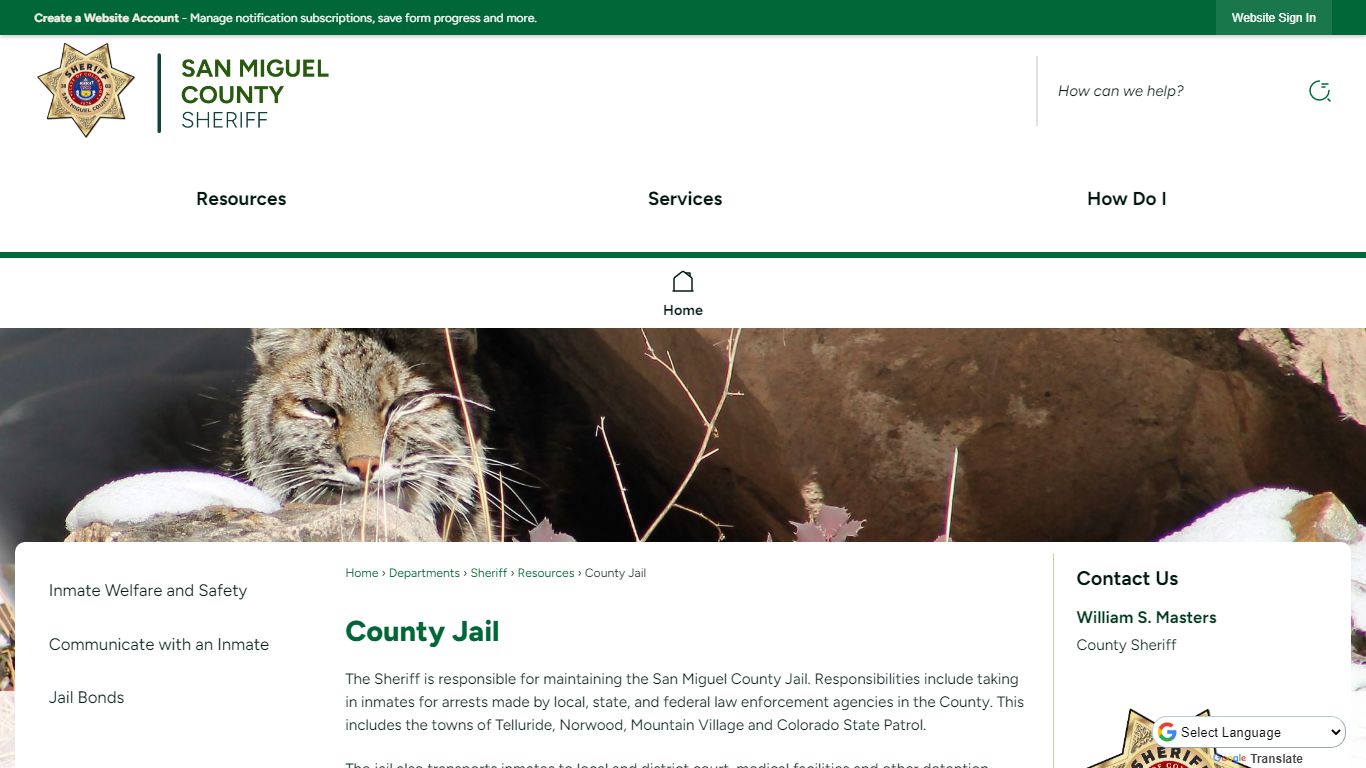 County Jail | San Miguel County, CO - Official Website